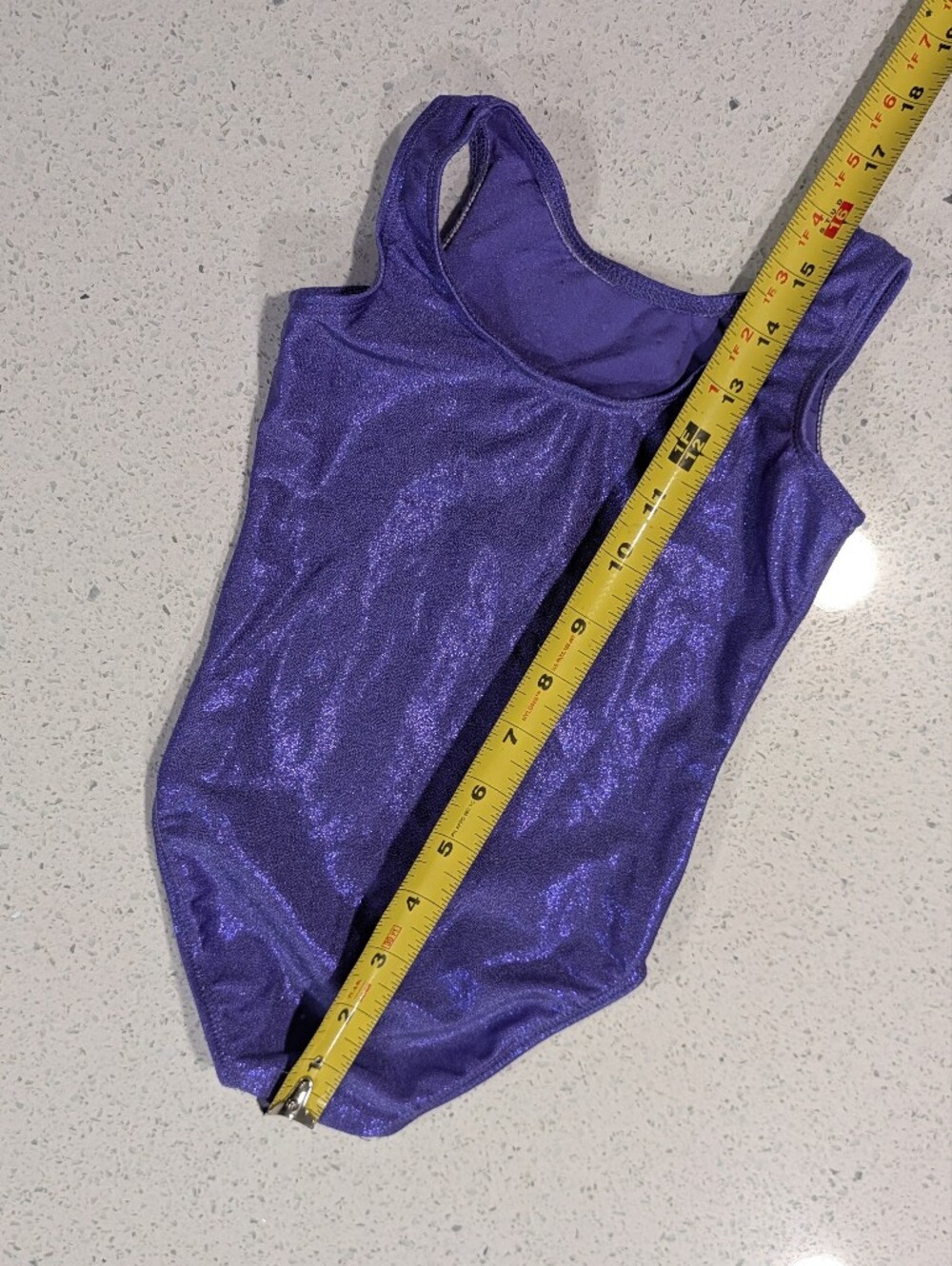 TINY TODDLER Destira Gymnastics Dance Leotard CXXS 2XS XX Small Purple RHINESTON - Picture 3 of 7